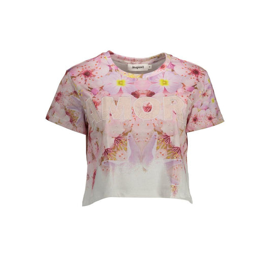Desigual Rosa Baumwolle Frauen T-Shirt