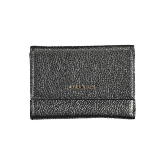 Coccinelle Schwarzes Leder Portemonnaie für Frauen