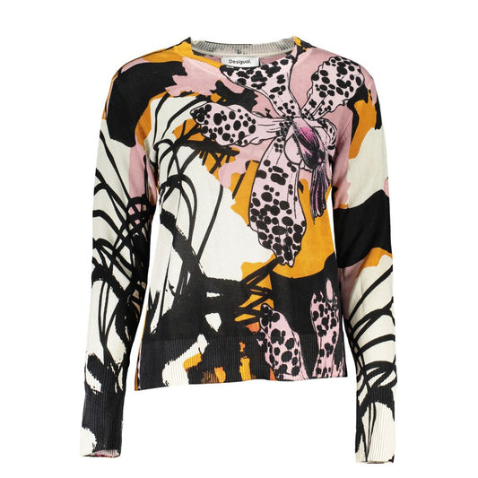 Desigual Rosa Leinenpullover