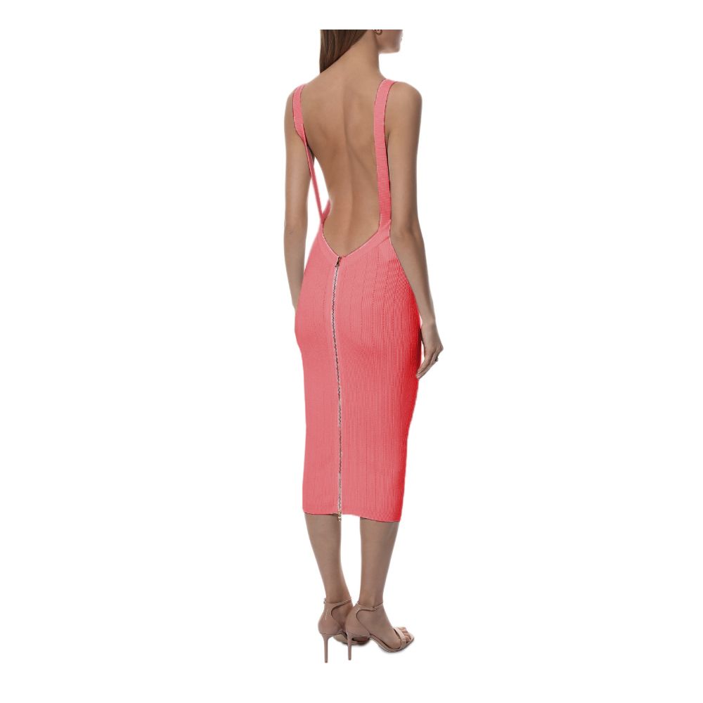 Balmain Rosa Viskose-Kleid