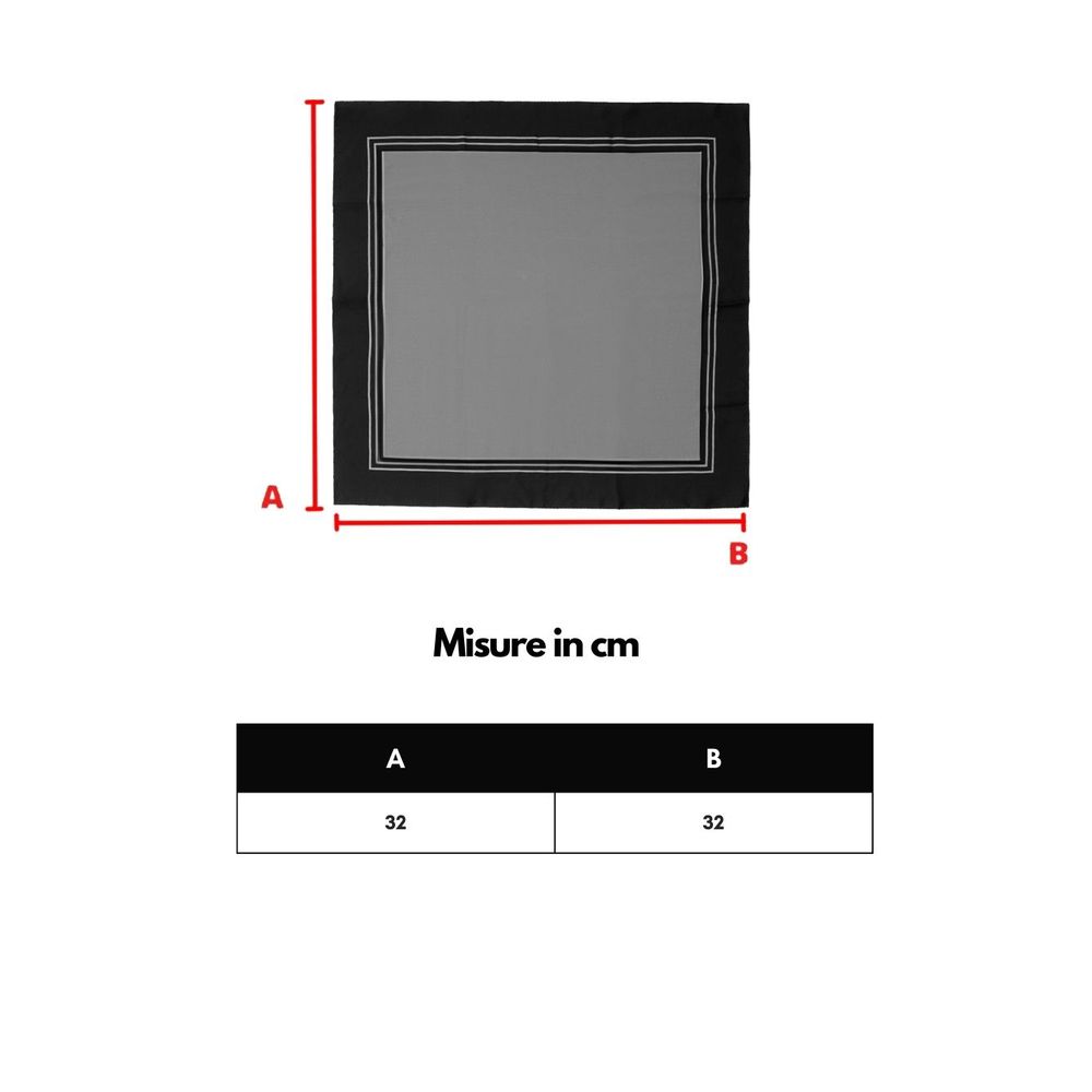 Dolce & Gabbana Einstecktuch aus schwarzer Seide