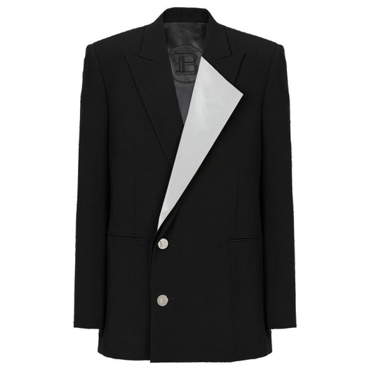 Balmain Schwarzer Viskose-Blazer
