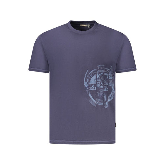 Napapijri Blau Baumwolle Männer T-Shirt