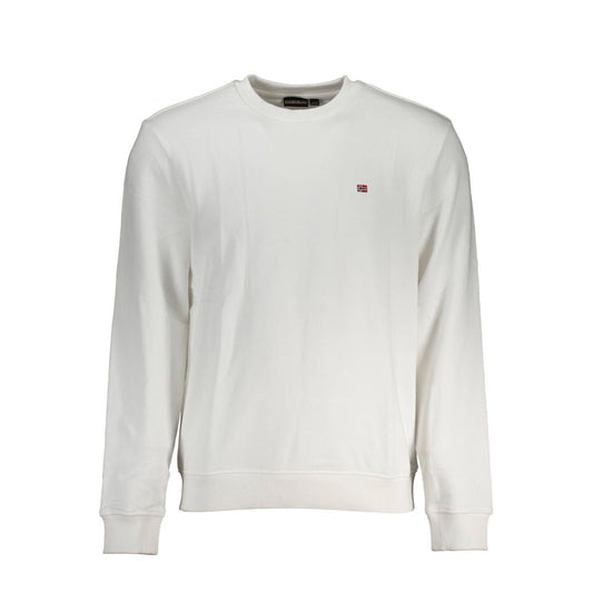Napapijri Weißer Baumwollpullover für Männer