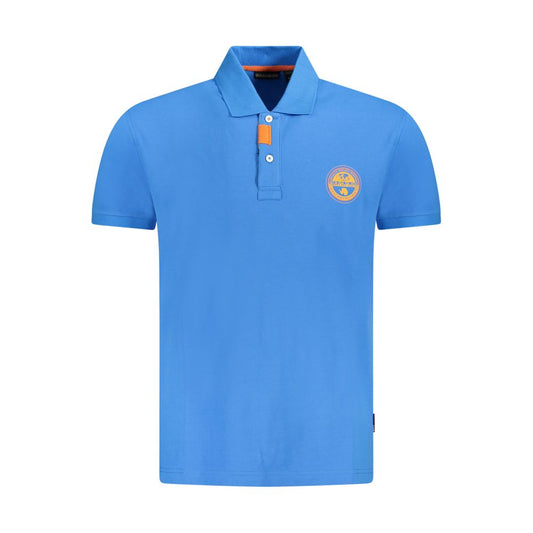 Napapijri Blaues Baumwoll-Poloshirt für Männer