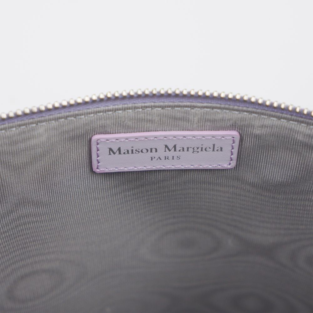 Maison Margiela Lila Kalbsleder Clutch Tasche