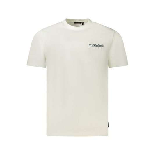 Napapijri Weißes Baumwolle Männer T-Shirt