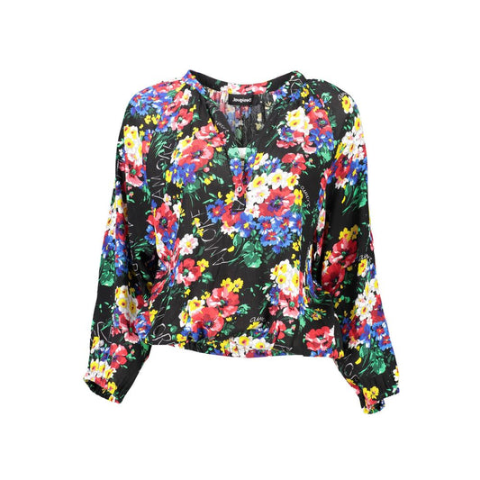 Desigual Schwarzes Viskose-Top für Frauen