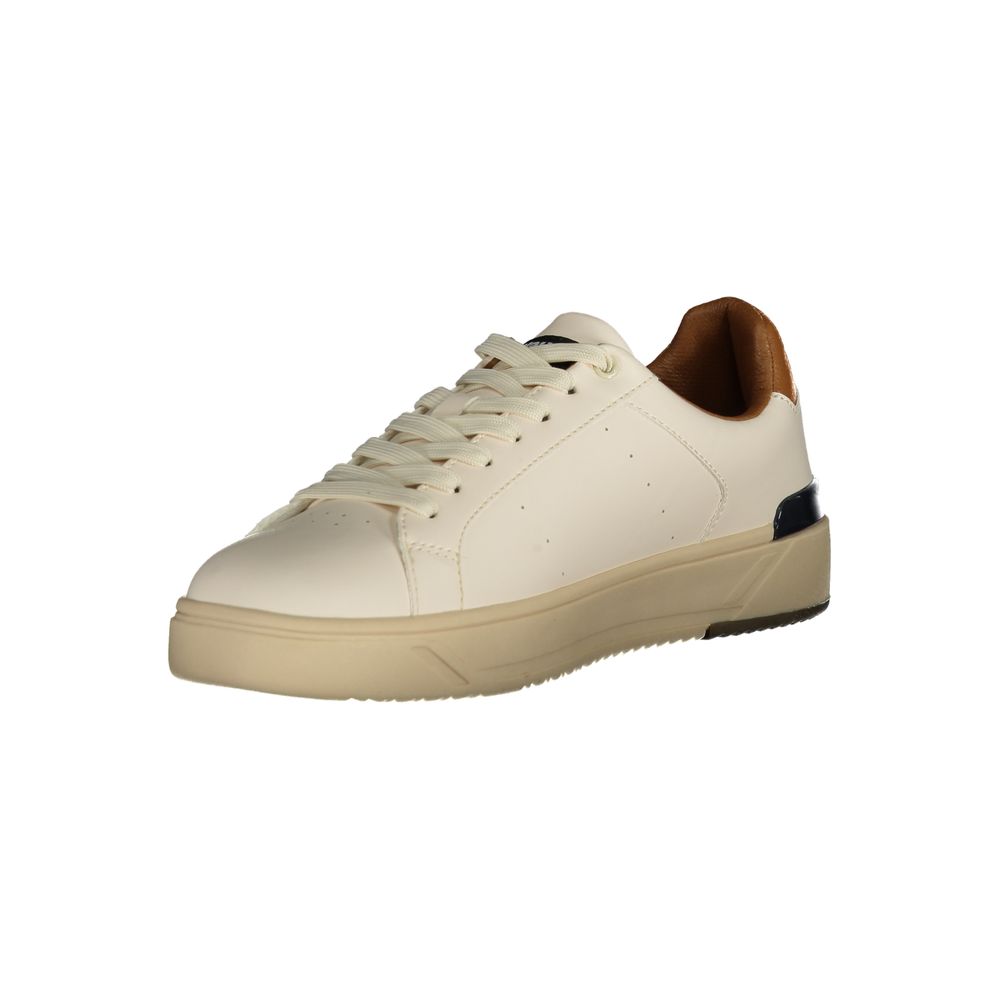 Blauer Weißes Leder Herren Sneaker