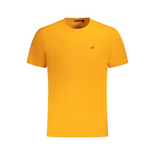 Napapijri Orange Baumwolle Männer T-Shirt