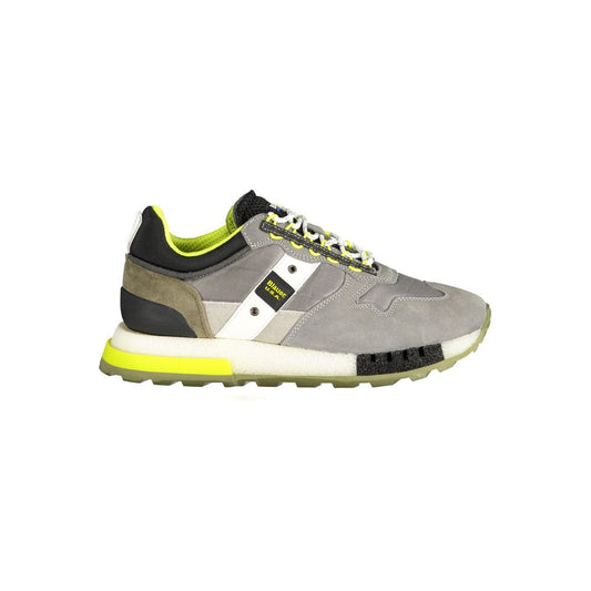 Blauer Graue Polyethylen Herren Sneaker