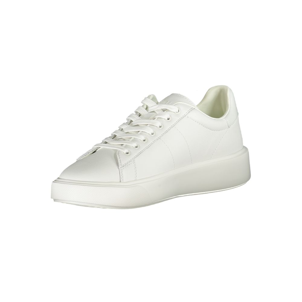 Blauer Weißes Leder Herren Sneaker