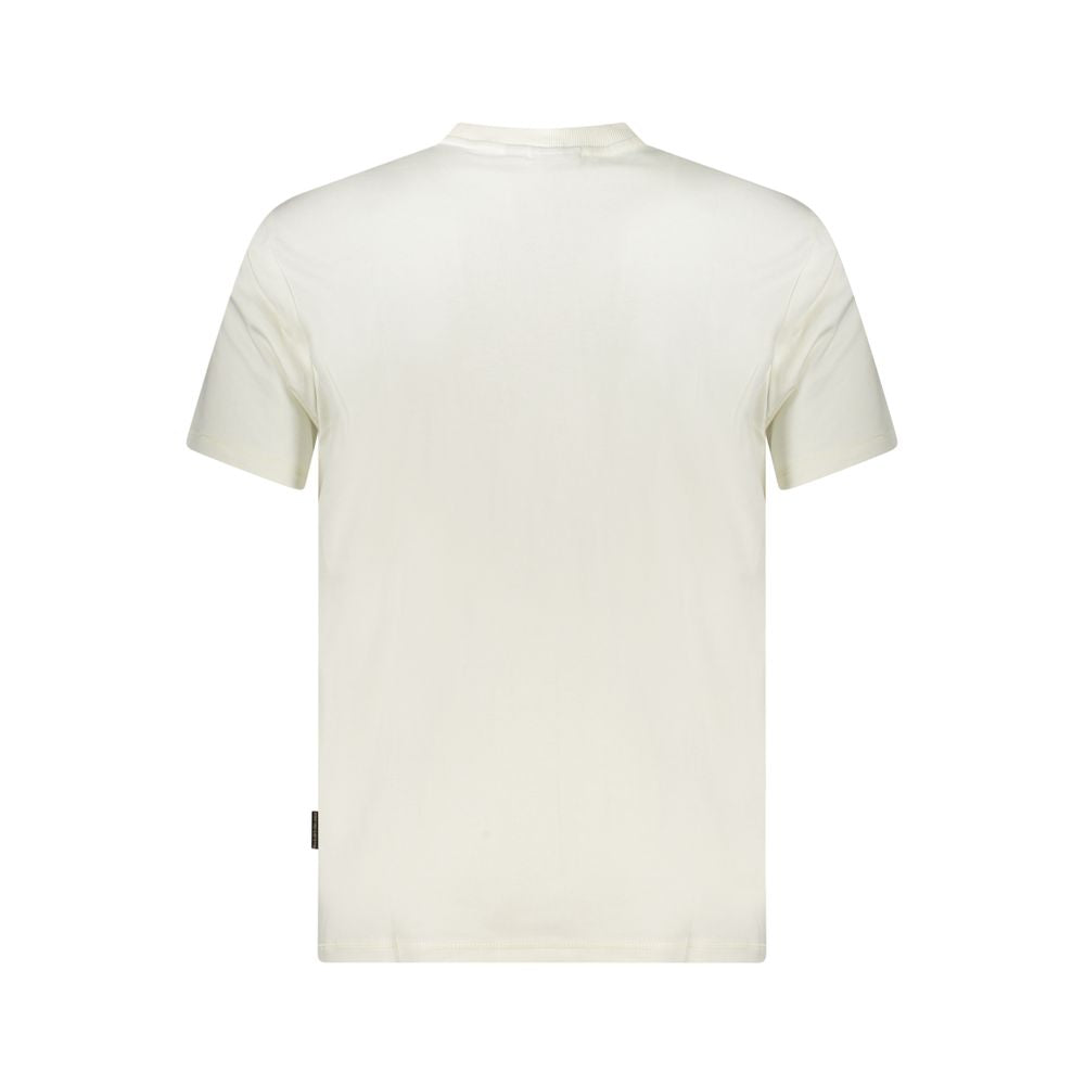 Napapijri Weißes Baumwolle Männer T-Shirt