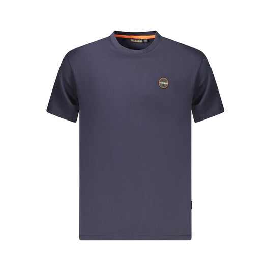 Napapijri Blaues Bio-Baumwoll-T-Shirt für Männer