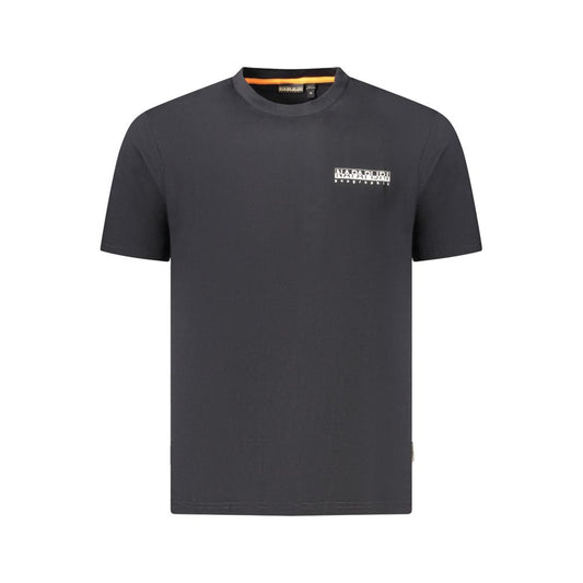 Napapijri Schwarzes Baumwolle Männer T-Shirt