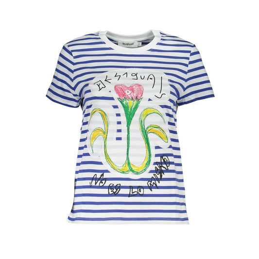 Desigual Blaues Baumwoll-Top für Frauen