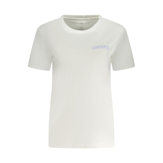 Converse Weißes T-Shirt aus Baumwolle für Frauen