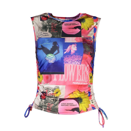 Desigual Blaues Acetat Damen Top