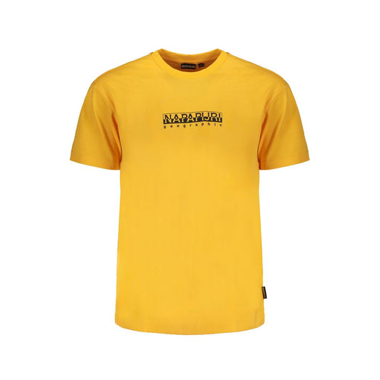 Napapijri Orangefarbenes T-Shirt aus Baumwolle