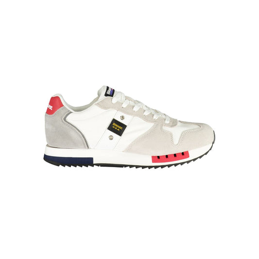 Blauer Weißes Polyethylen Herren Sneaker