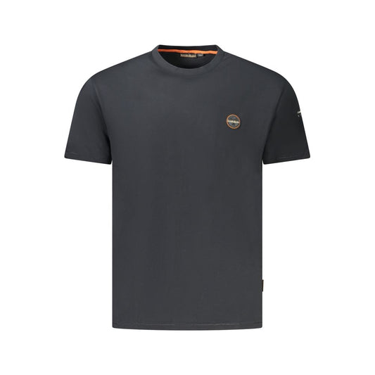 Napapijri Schwarzes Baumwolle Männer T-Shirt