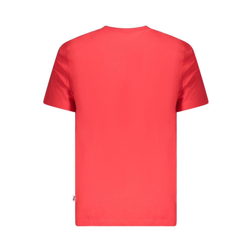 Fila Rotes Baumwolle Männer T-Shirt