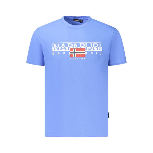 Napapijri Blau Baumwolle Männer T-Shirt