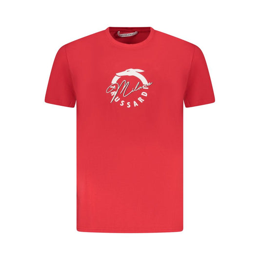 Trussardi Rotes Baumwolle Männer T-Shirt