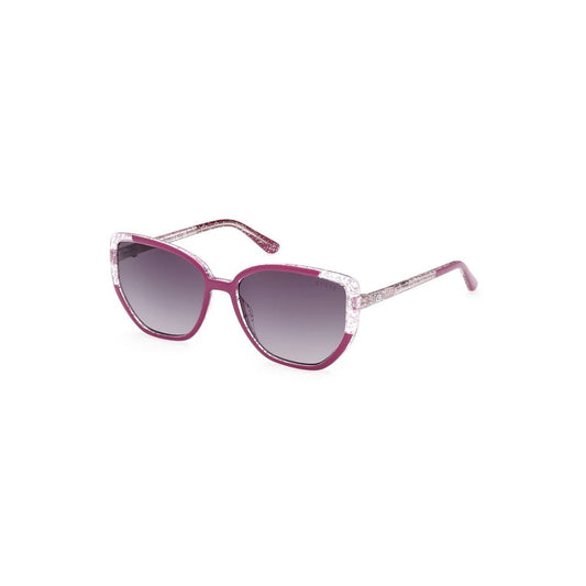 Guess Jeans Lila gespritzte Frauen Sonnenbrille