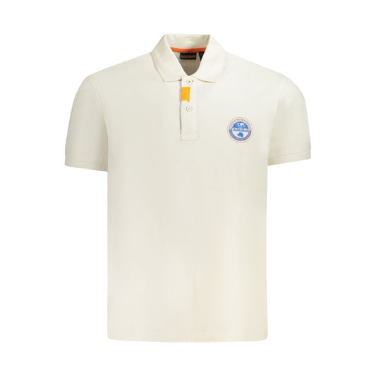Napapijri Weißes Baumwoll-Poloshirt für Männer