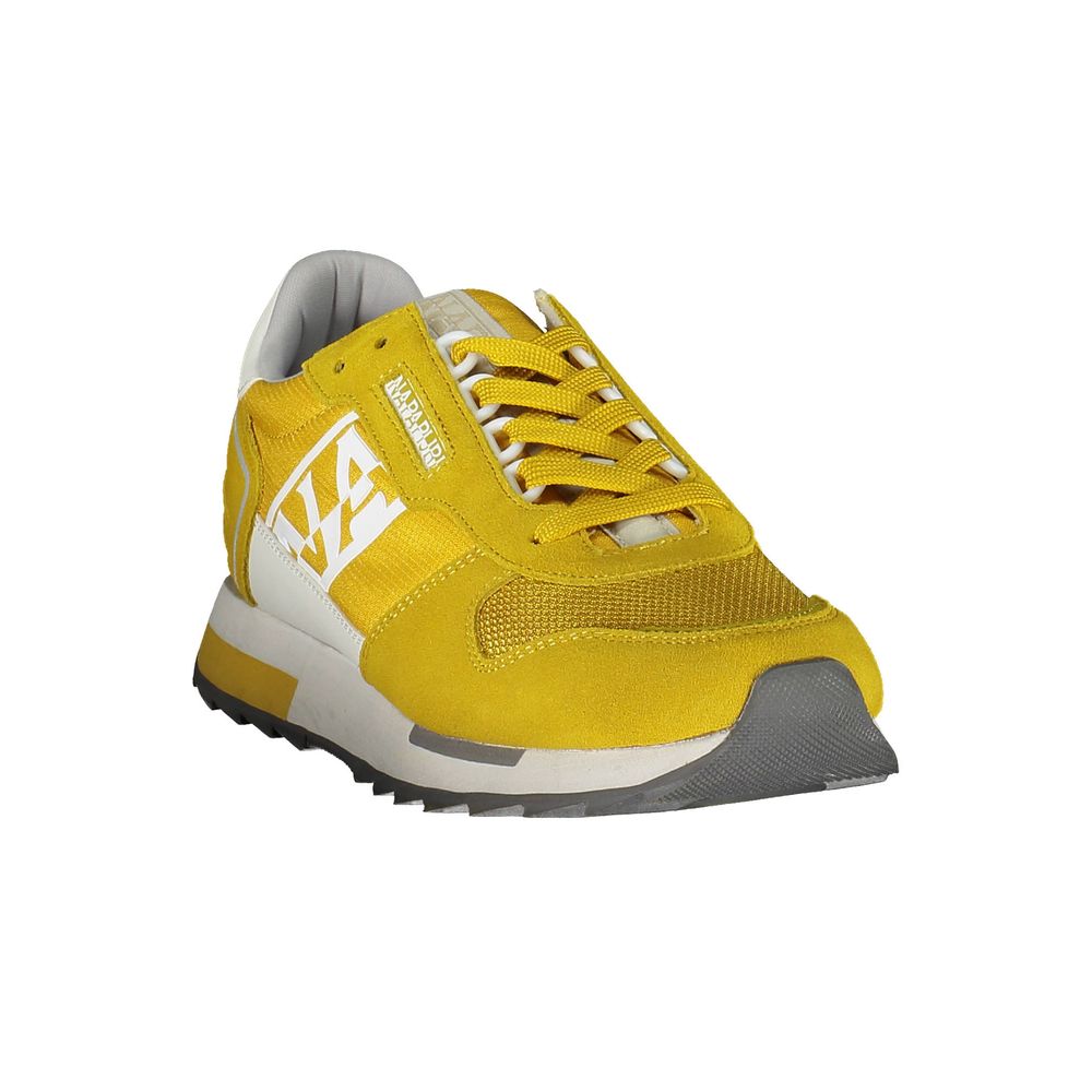Napapijri Gelbe Leder Herren Sneaker