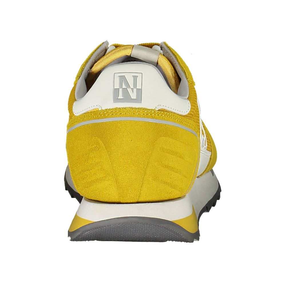 Napapijri Gelbe Leder Herren Sneaker