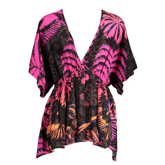 Desigual Schwarzes Baumwollkleid für Frauen