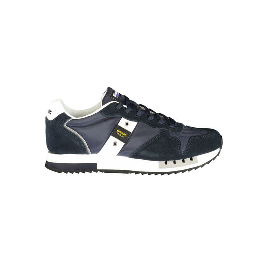 Blauer Polyester Herren Sneaker