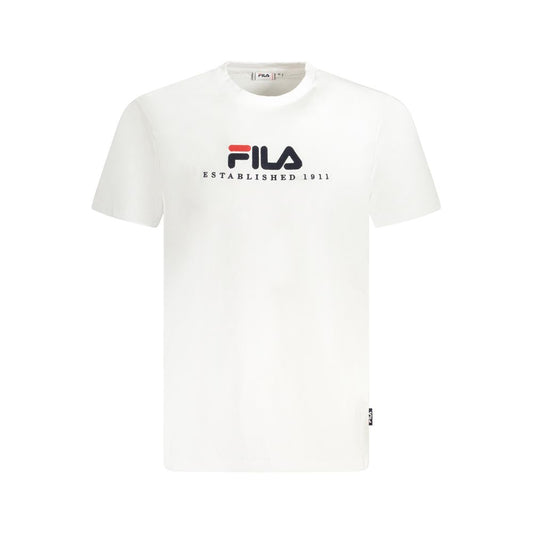 Fila Weißes Baumwolle Unisex T-Shirt