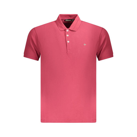 Napapijri Rotes Baumwoll-Poloshirt für Männer