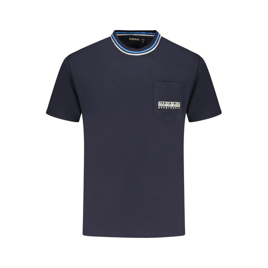 Napapijri T-Shirt aus blauer Baumwolle