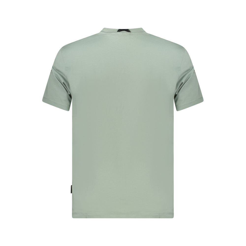 Napapijri Grünes Baumwolle Männer T-Shirt