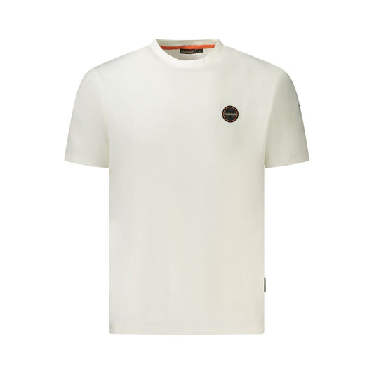 Napapijri Weißes Baumwolle Männer T-Shirt