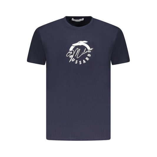 Trussardi Blau Baumwolle Männer T-Shirt