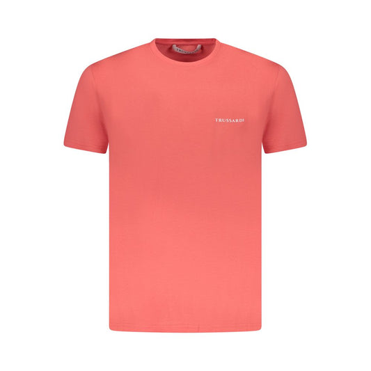 Trussardi Rosa Baumwolle Männer T-Shirt