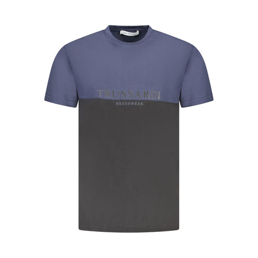 Trussardi Blau Baumwolle Männer T-Shirt