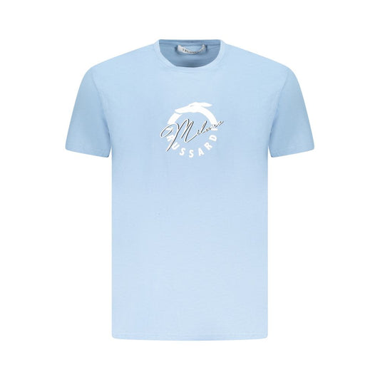 Trussardi Hellblaues Baumwolle Herren T-Shirt