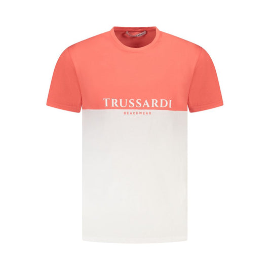 Trussardi Rosa Baumwolle Männer T-Shirt