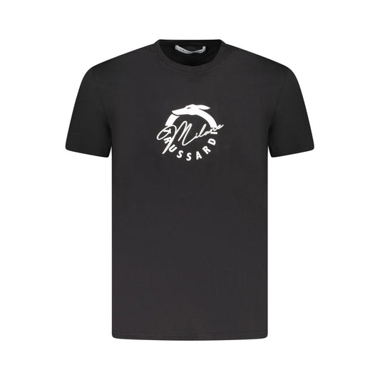 Trussardi Schwarzes Baumwolle Männer T-Shirt