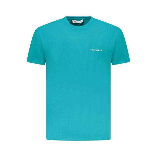 Trussardi Hellblaues Baumwolle Herren T-Shirt