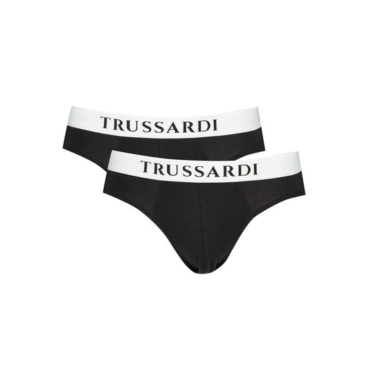 Trussardi Schwarz Baumwolle Männer Unterwäsche Pack
