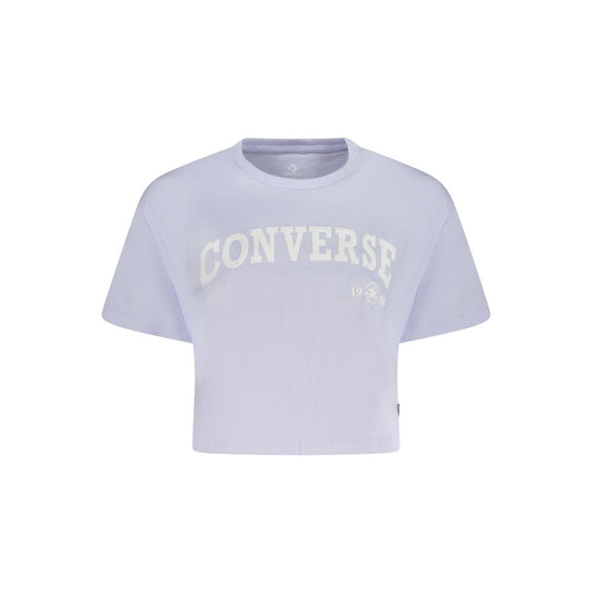 Converse Lila Baumwolle Frauen T-Shirt