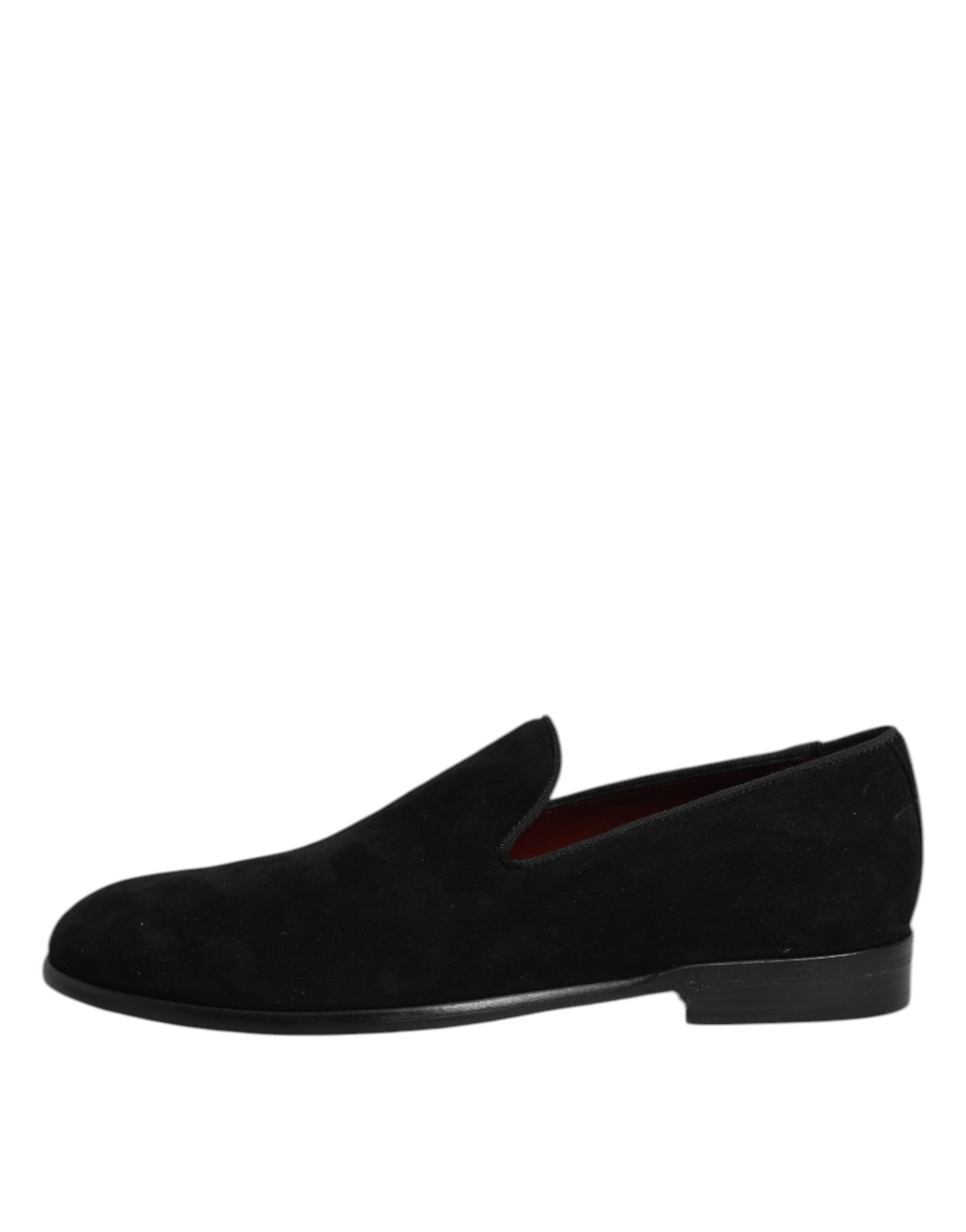 Dolce & Gabbana Schwarze Wildleder Slipper Formelle Schuhe