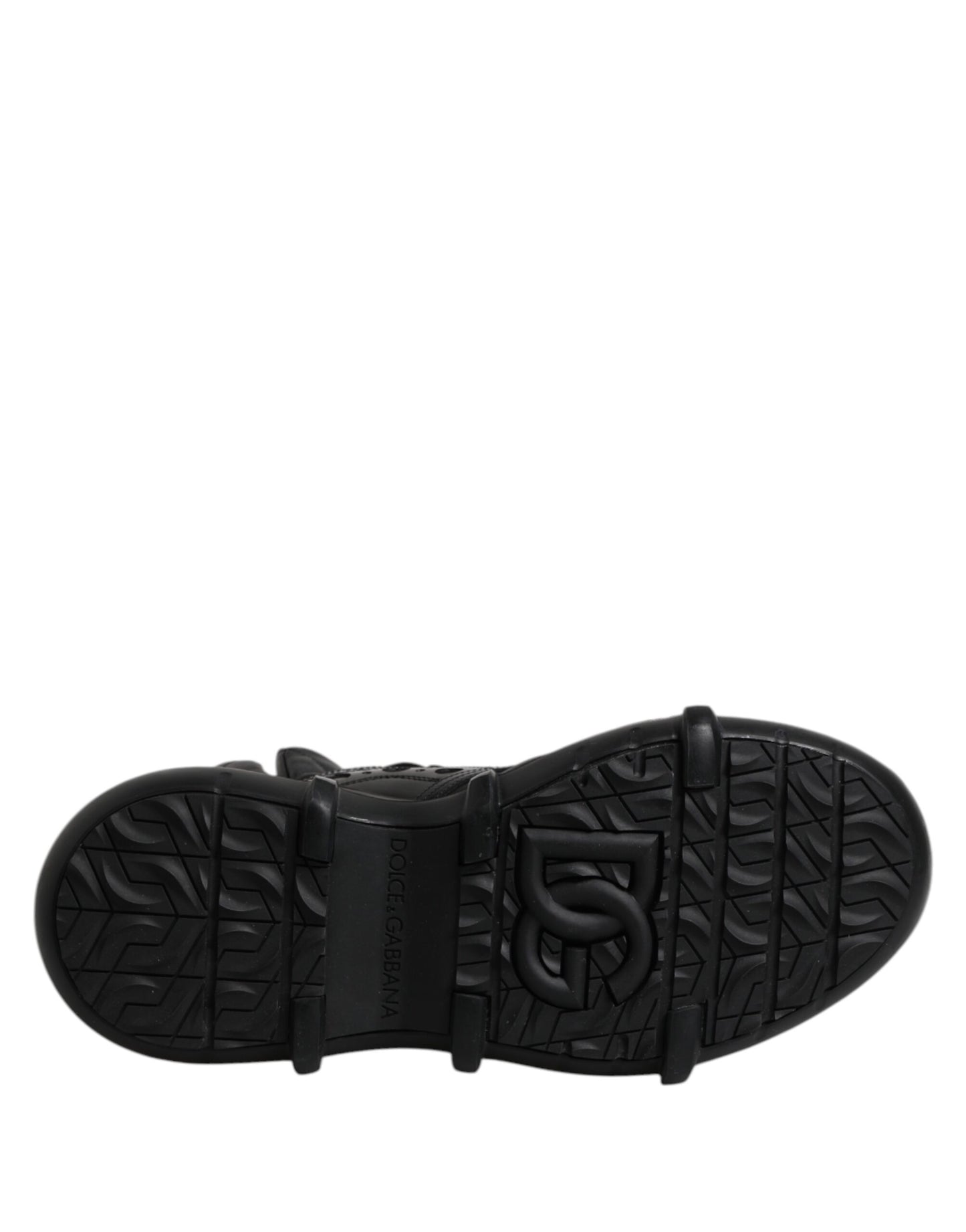 Dolce & Gabbana Schwarzes Leder Casual Herrenstiefel Schuhe